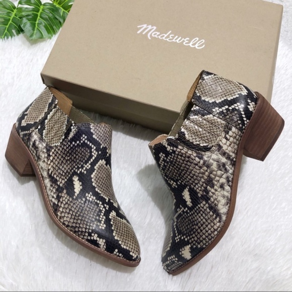 Madewell Sonia Low Leather Chelsea Boots Heather